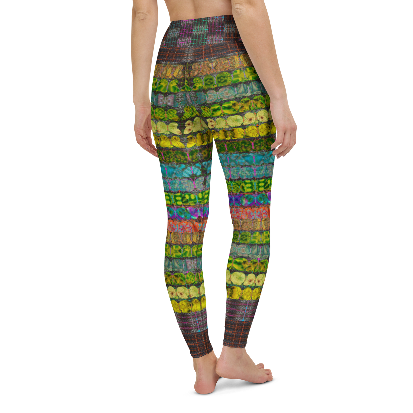 Yoga Leggings (Her/They)(Butterfly Glade Tree Link Pride Stripes) RJSTHs2022 RJS