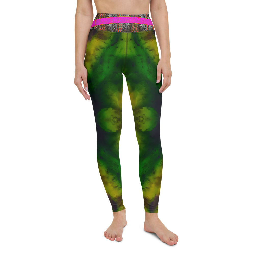 Yoga Leggings (Her/They)(Tree Link Stripe) RJSTH@Fabric#7 RJSTHs2021 RJS