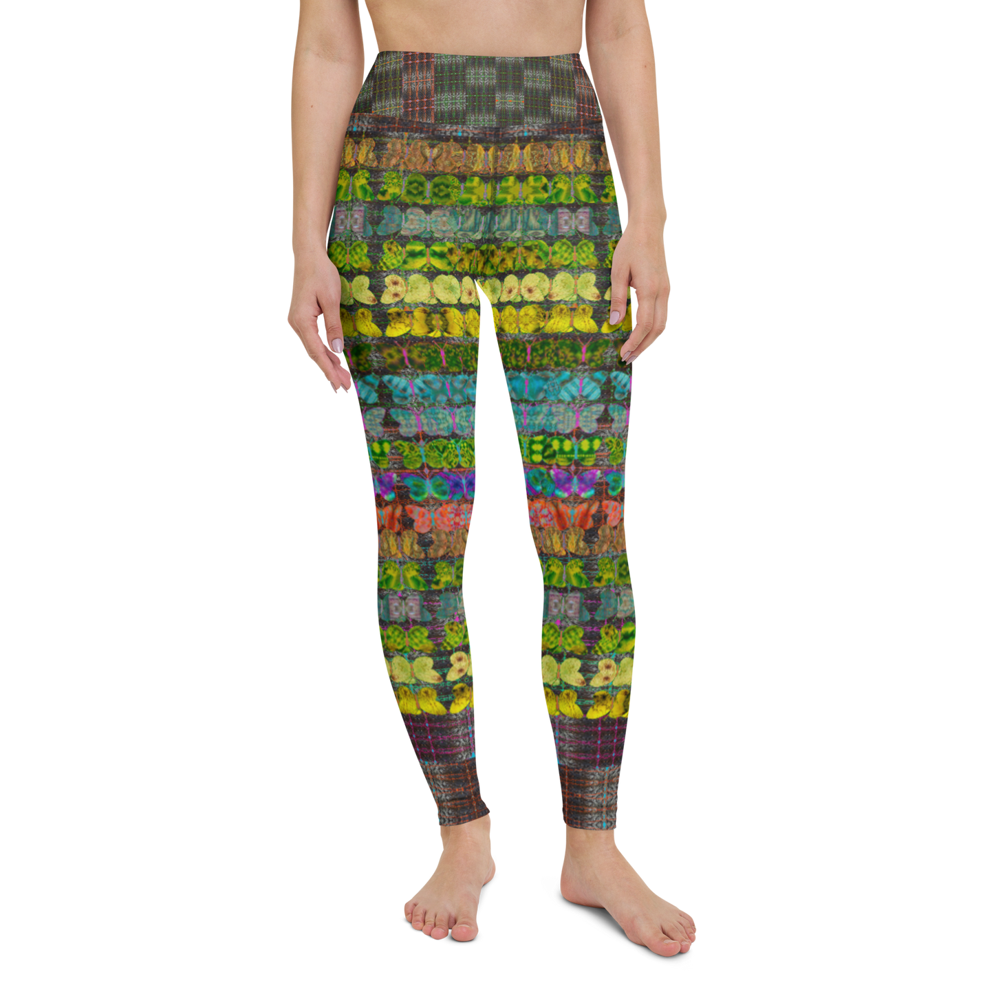 Yoga Leggings (Her/They)(Butterfly Glade Tree Link Pride Stripes) RJSTHs2022 RJS
