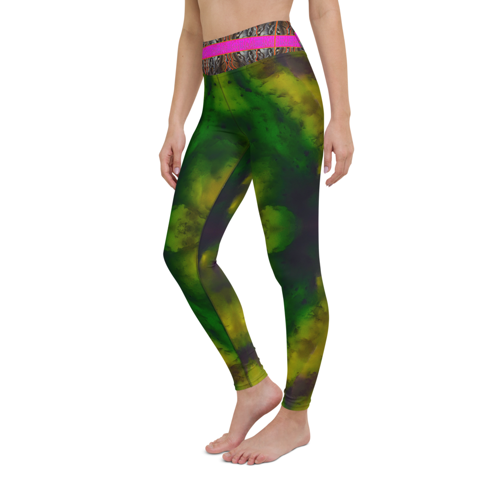 Yoga Leggings (Her/They)(Tree Link Stripe) RJSTH@Fabric#7 RJSTHs2021 RJS