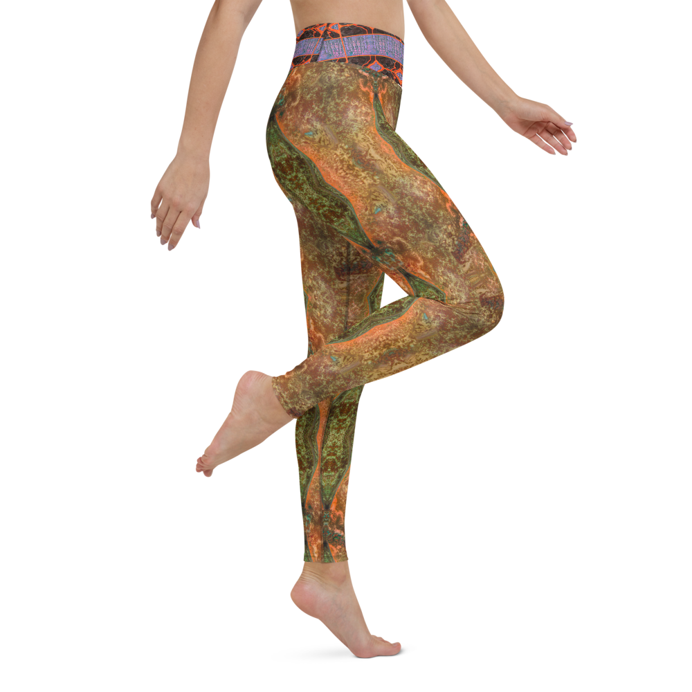 Yoga Leggings (Her/They)(Tree Link Stripe) RJSTH@Fabric#6 RJSTHs2021 RJS
