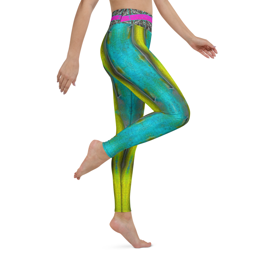 Yoga Leggings (Her/They)(Tree Link Stripe) RJSTH@Fabric#8 RJSTHs2021 RJS