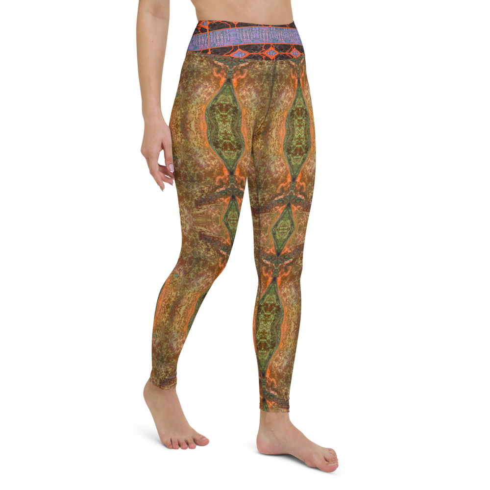 Leggings de yoga (Elle/Ils) (Tree Link Stripe) RJSTH@Fabric#6 RJSTHs2021 RJS