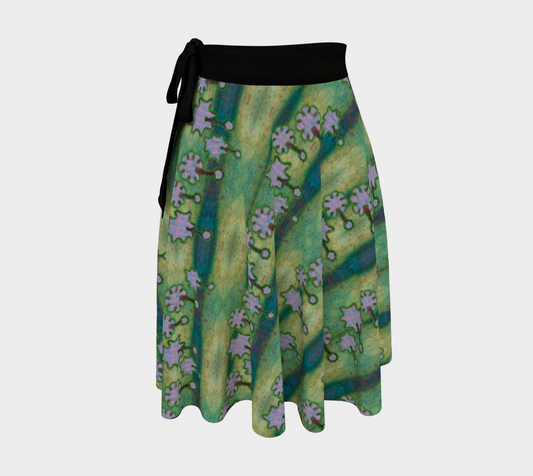 Wrap Skirt (Her/They)(Grail Night Flower Purple Logo) RJSTH@Fabric#4 RJSTHW2024 RJS