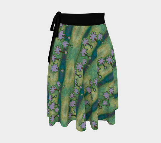 Wrap Skirt (Her/Muliebris)(Grail Night Flower Purple Logo) RJSTH@Fabric#4 RJSTHW2024 RJS