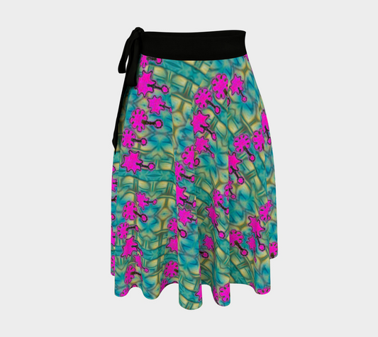 Wrap Skirt (Her/They)(Grail Night Flower Pink Logo) RJSTH@Fabric#9 RJSTHW2024 RJS