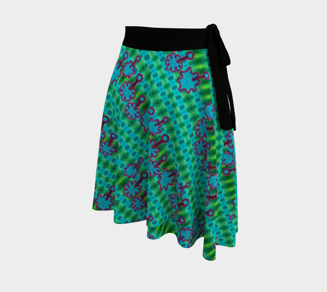 Wrap Skirt (Her/Muliebris)(Grail Night Flower Blue Logo) RJSTH@Fabric#11 RJSTHW2024 RJS