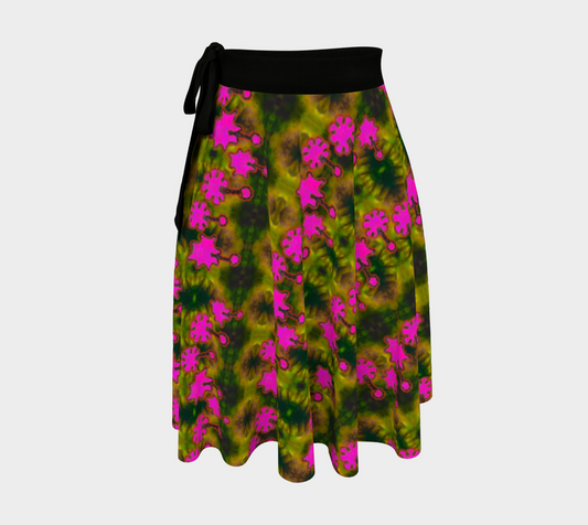 Wrap Skirt (Her/They)(Grail Night Flower Pink Logo) RJSTH@Fabric#7 RJSTHW2024 RJS