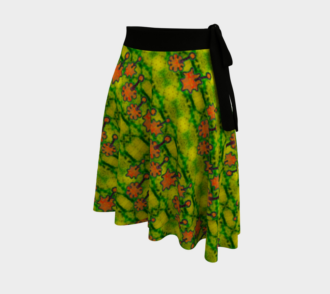 Wrap Skirt (Her/Muliebris)(Grail Night Flower Orange Logo) RJSTH@Fabric#3 RJSTHW2024 RJS